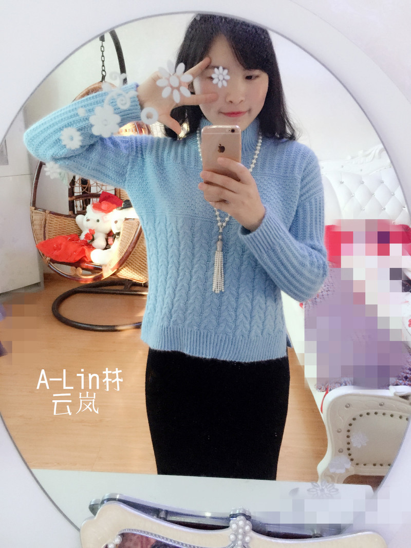 【A-Lin林】云嵐--看圖仿半高領上衣（云馬+萌芽）1701 - A-Lin林 - A-Lin的手工博客
