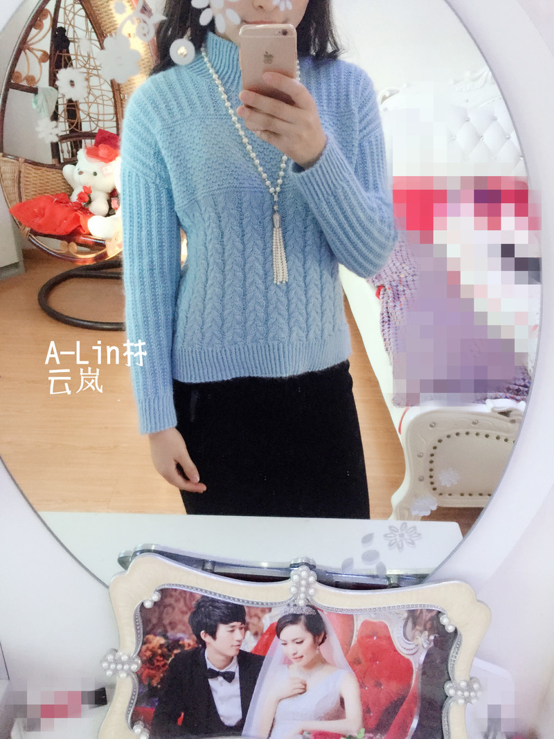 【A-Lin林】云嵐--看圖仿半高領上衣（云馬+萌芽）1701 - A-Lin林 - A-Lin的手工博客