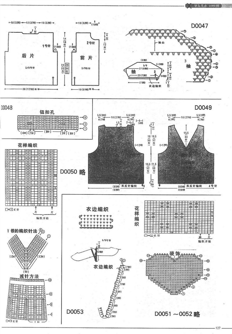 （6-12歲）學生毛衣1000例 （2） - 紫蘇 - 紫蘇的博客