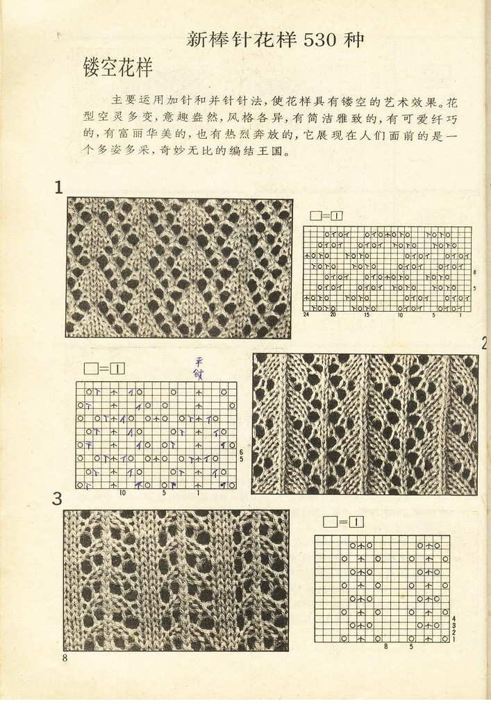 《上海棒針編結花樣500種》續編上海新棒針花樣530 - 壹一 - 壹一的博客