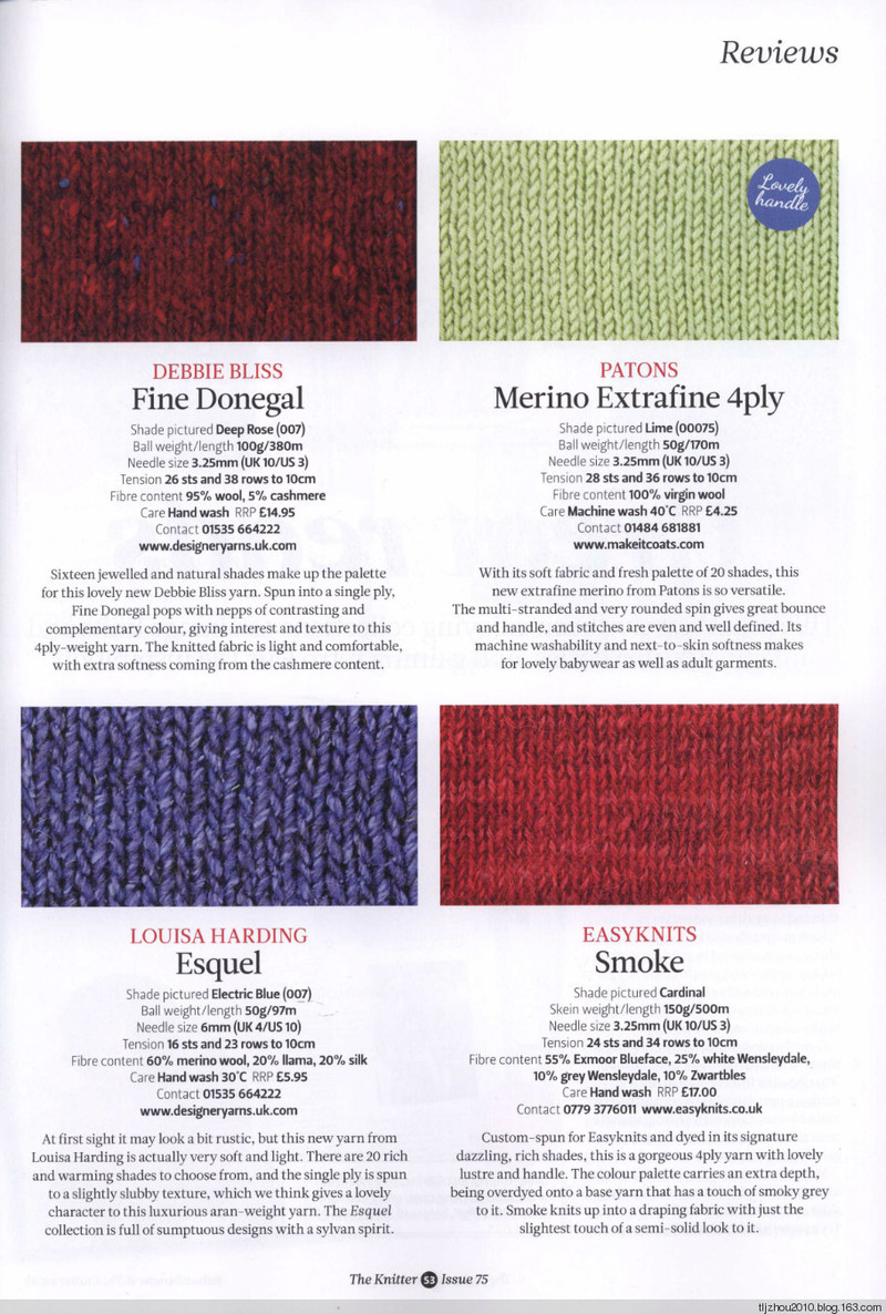 The Knitter №75 2014 - 紫蘇 - 紫蘇的博客