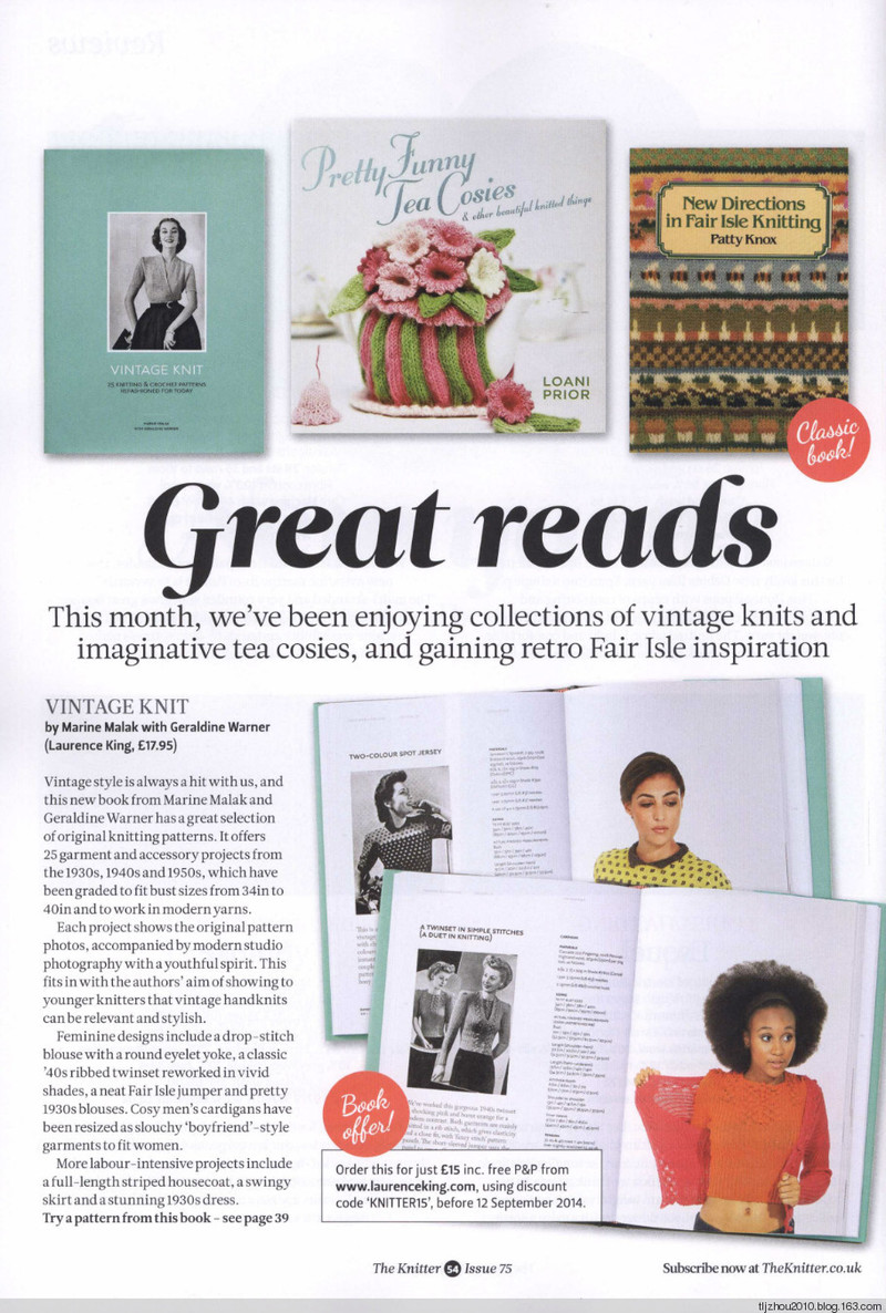 The Knitter №75 2014 - 紫蘇 - 紫蘇的博客