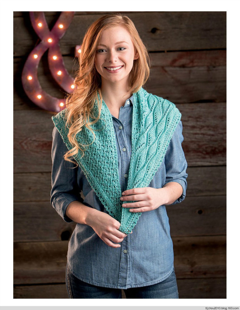 3 Skeins or Less - Fresh Knitted Accessories 節選披肩 - 紫蘇 - 紫蘇的博客
