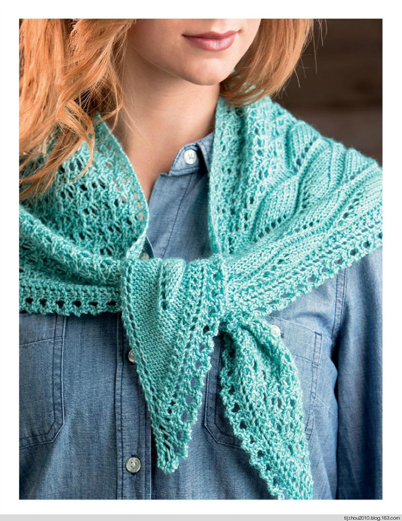 3 Skeins or Less - Fresh Knitted Accessories 節選披肩 - 紫蘇 - 紫蘇的博客