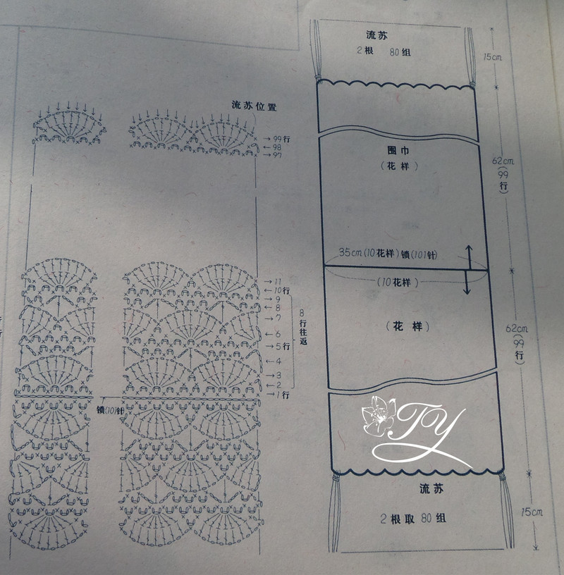 1408——紅扇——小馬加羊絨  輕柔圍巾 - ty - ty 的 編織博客