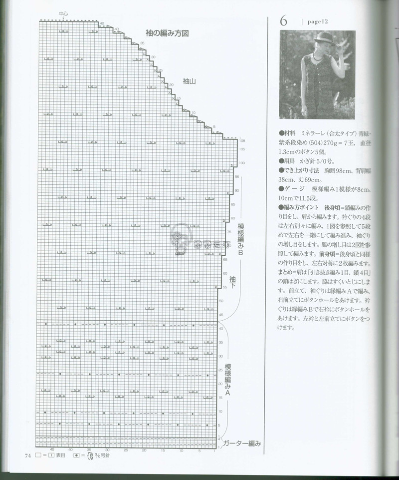 1612——翦翦風——美美的無袖長開衫 - ty - ty 的 編織博客