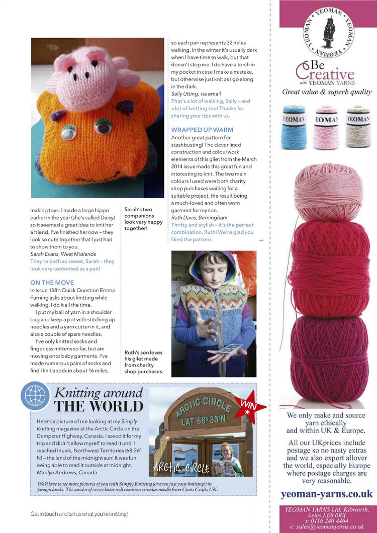 Simply Knitting Issue 12 2015 - 輕描淡寫 - 輕描淡寫