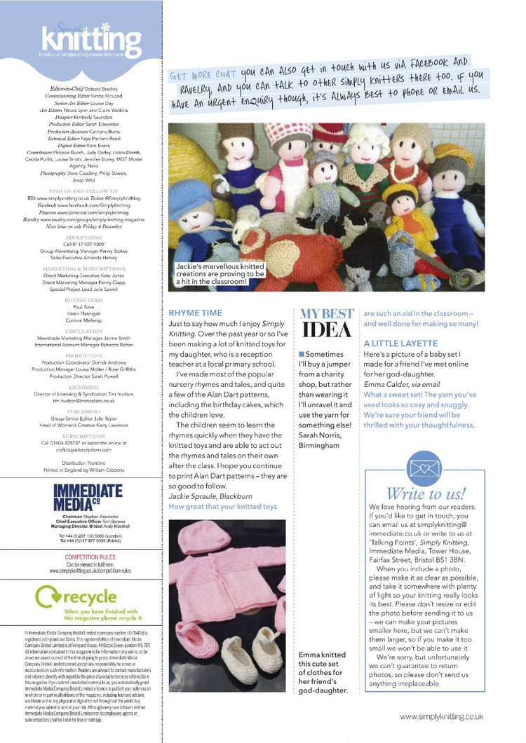 Simply Knitting Issue 12 2015 - 輕描淡寫 - 輕描淡寫