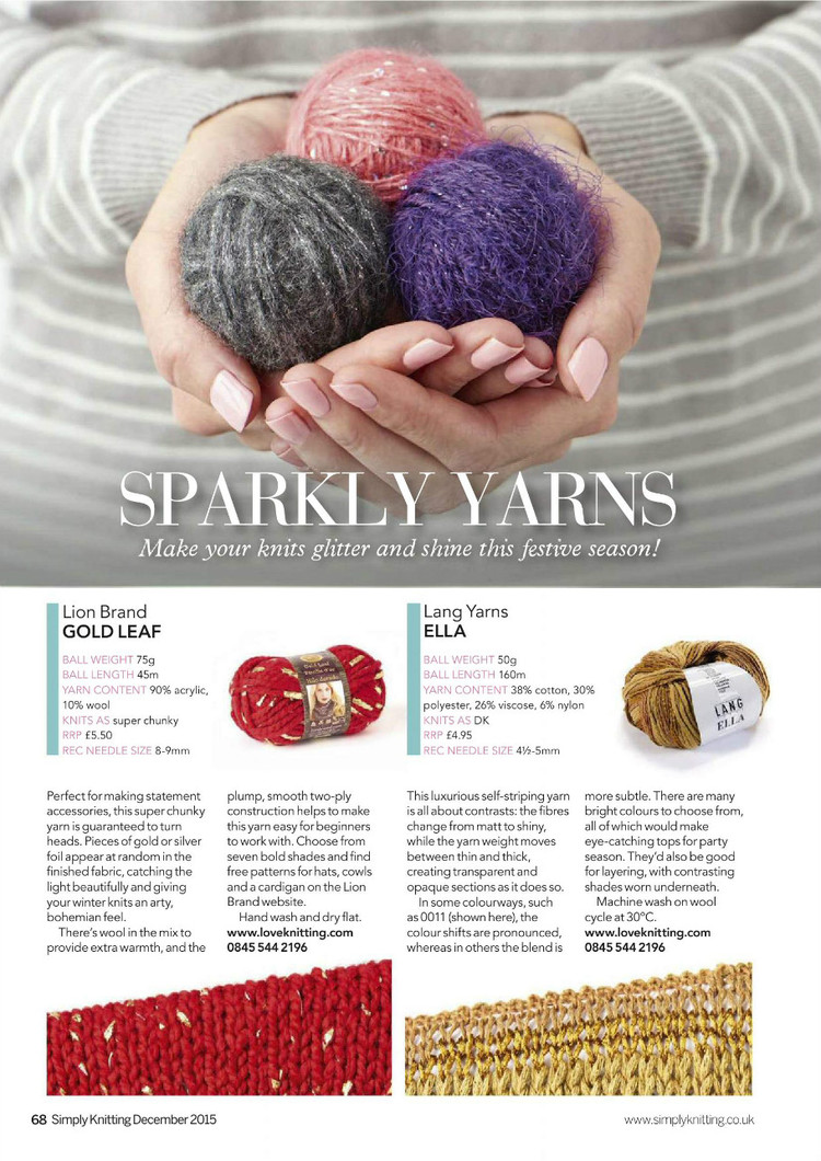 Simply Knitting Issue 12 2015 - 輕描淡寫 - 輕描淡寫
