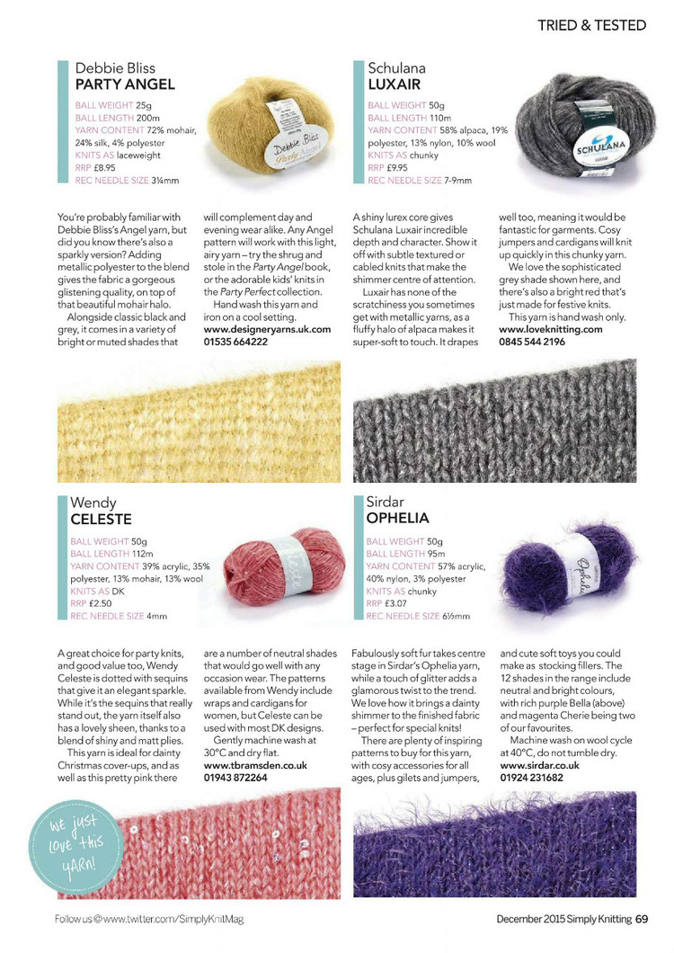 Simply Knitting Issue 12 2015 - 輕描淡寫 - 輕描淡寫