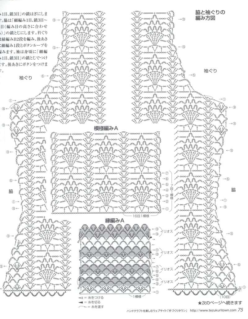 1527——水清淺——荷葉邊菠蘿鉤衣 - ty - ty 的 編織博客