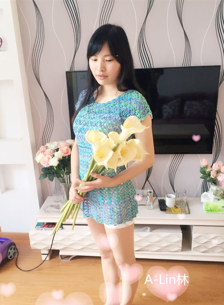 【A-Lin】瑟瑟--幸運星裙式上衣201509 - A-Lin林 - A-Lin的手工博客