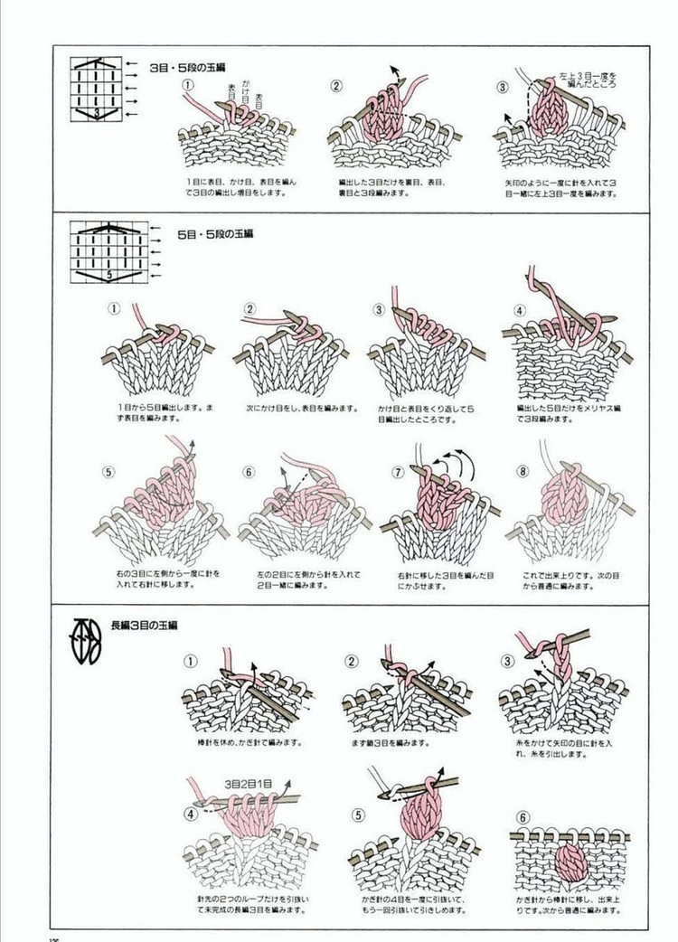 300 Knitting patterns book (鏤空花樣）三 - 非編魚 - 非編魚的博客