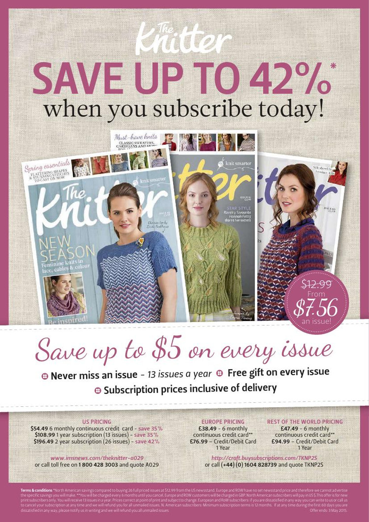 The Knitter Issue 82 2015 - 輕描淡寫 - 輕描淡寫