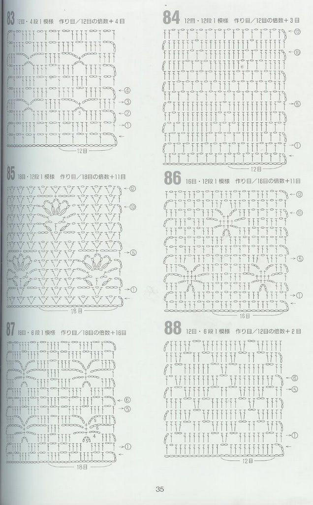 CROCHET PATTERNS 262 --- 鉤針圖解 - 紫蘇 - 紫蘇的博客