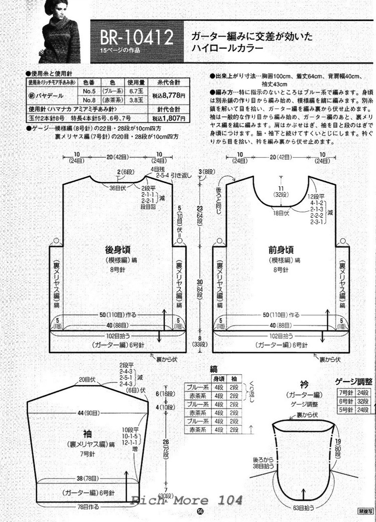 1403——斑斕——寬松段染套頭 - ty - ty 的 編織博客