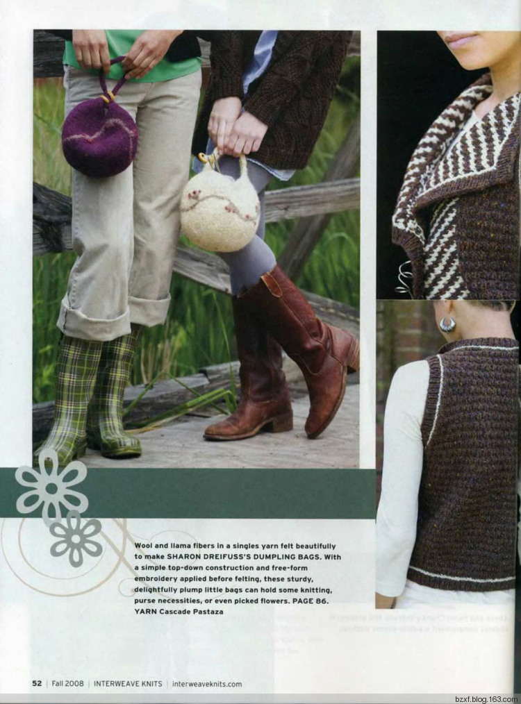 Interweave Knits fall 2008 - 編織幸福 - 編織幸福的博客