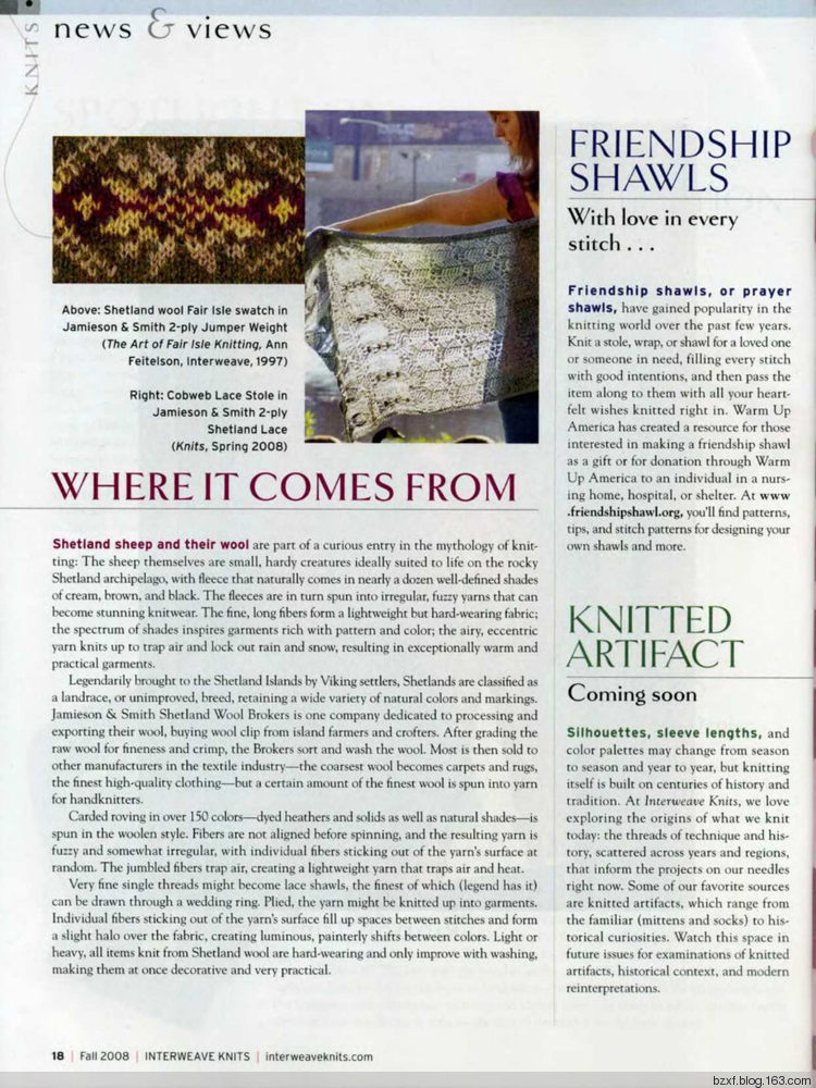 Interweave Knits fall 2008 - 編織幸福 - 編織幸福的博客