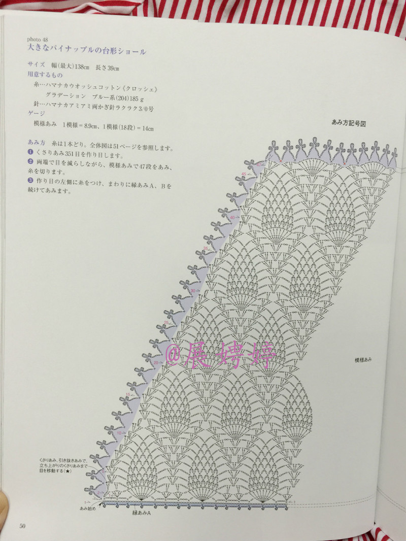 【A-Lin林】紅妝--經典菠蘿花披肩201520 - A-Lin林 - A-Lin的手工博客